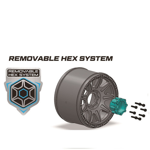 HRP Louise R/C Mt-Mallet Speed 1/8 Monster Truck Tires 0" And 1/2" Offset (2)