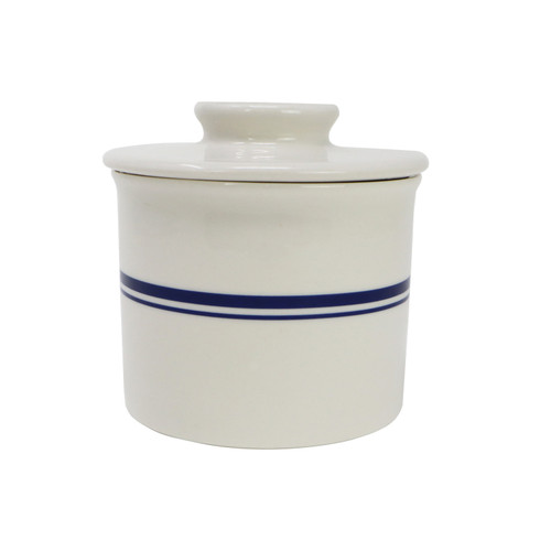 Roots & Harvest Traditional Stoneware Butter Keeper Ceramic Crock