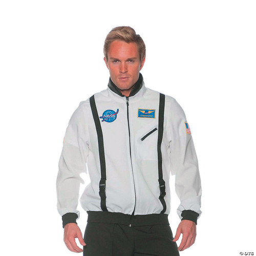 Astronaut Jacket - White Costume Space Basics Inspired Bomber Flight Jacket