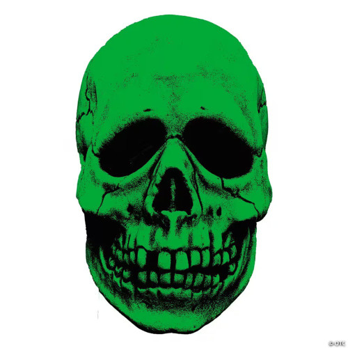 Don Post Studios Glow-In-The-Dark Glowing Ghoulies Skull Overhead Mask - One Size