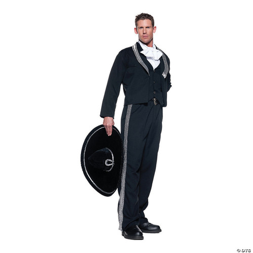 UNDERWRAPS mens Traditional Mariachi adult sized costumes, Black, One Size US -