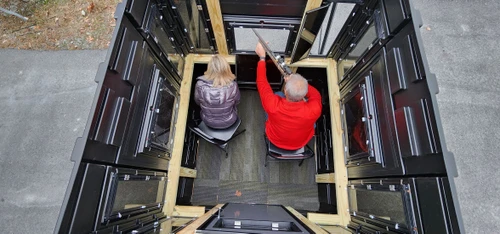 Hughes Hunting Blinds The Crusader with Full Door & Upgraded Windows