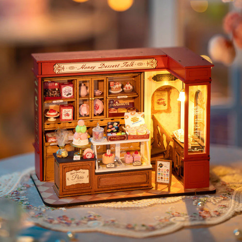 HRP Robotime Honey Dessert Talk Diy Miniature House