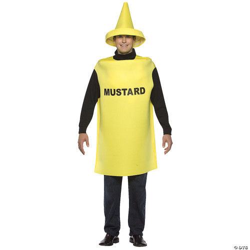 Rasta Imposta Lightweight Mustard Costume, Yellow, One Size - One Size Fits Most