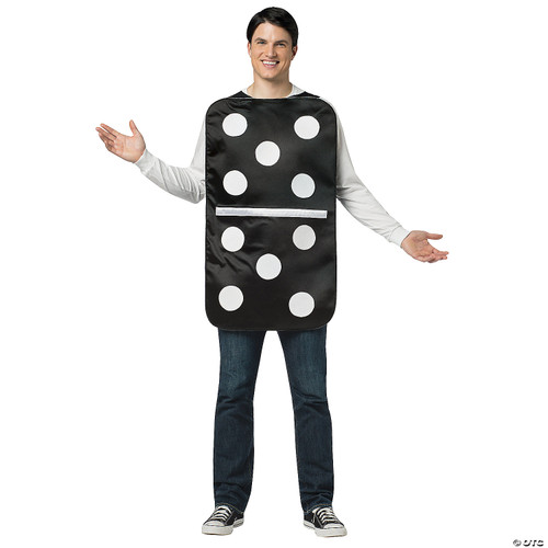 Rasta Imposta Men's Domino, Black/White, One Size Costume - One Size Fits Most