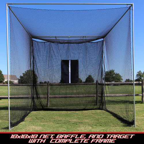 Cimarron 10X10X10 Masters Golf Net With Complete Frame