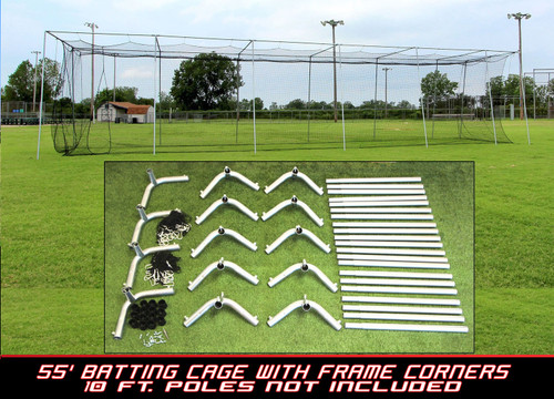 Cimarron 55X12X12 #24 Batting Cage & Frame Corners