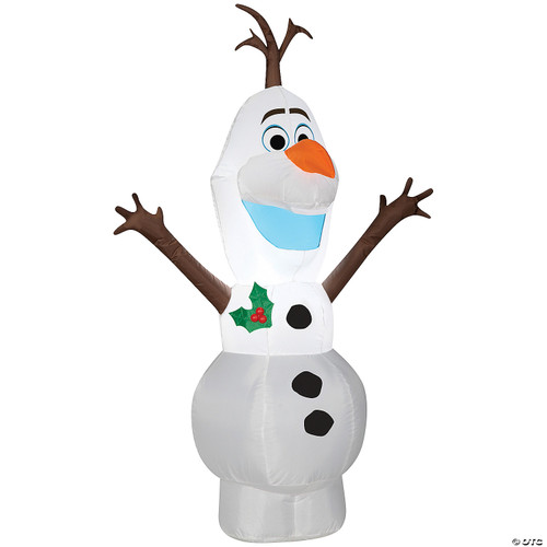 Gemmy 4FT Tall Christmas Olaf Inflatable Indoor/Outdoor Holiday Decoration