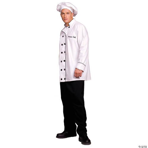 Underwraps Costumes Men's Cook Costume - Master Chef, White/Black, One Size