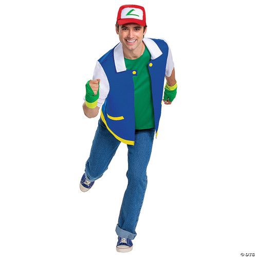 Adult Classic Pokémon Master Ketchum Costume Lg/XL 42-46