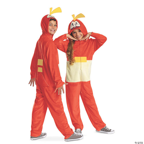 Disguise Fuecoco Costume for Kids, Official Pokemon Hooded Jumpsuit Costume,