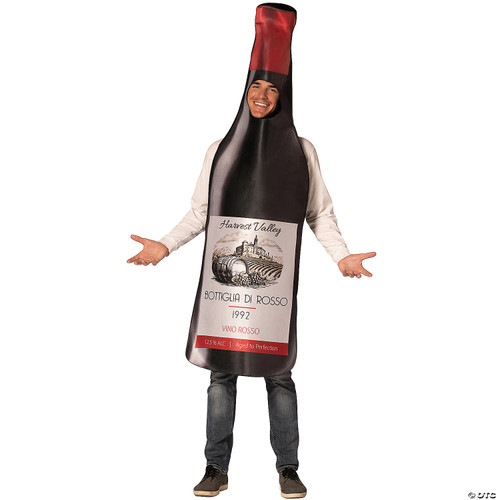 Rasta Imposta Halloween Costumes, Get Real Bottle of Red Wine Costume, Women and