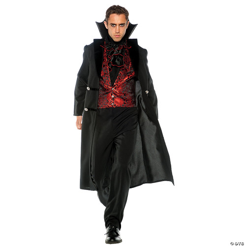 UNDERWRAPS Men's Elegant Gothic Vampire Count Costume, One Size Black