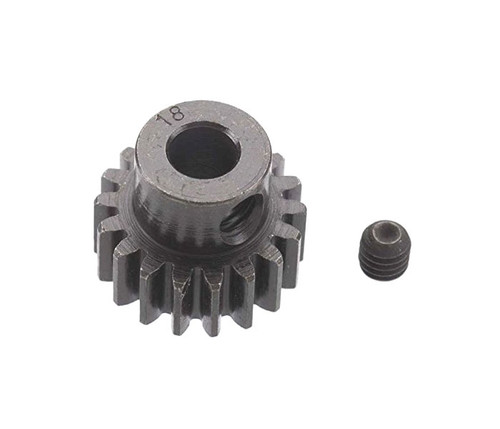 New Robinson Racing Extra Hard 18 Tooth Blackened Steel 32P Pinion 5M/M
