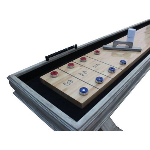 Bluewave Montecito 12-Ft. Shuffleboard Table - Driftwood Finish