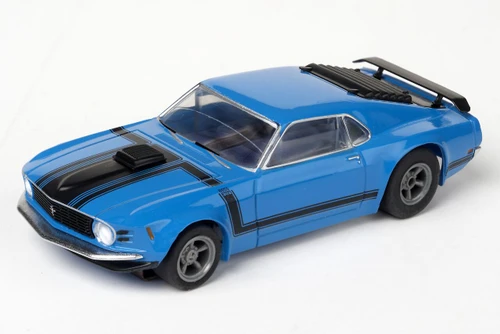 HRP Afx Racing Mustang Boss 302 Blue Ho Scale Slot Car