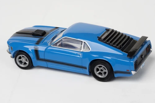 HRP Afx Racing Mustang Boss 302 Blue Ho Scale Slot Car