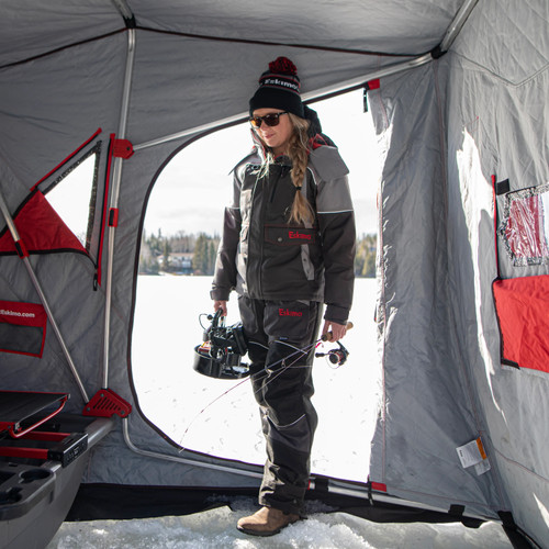 Eskimo Ice Fishing Eskape 2800 2-3 Person Side-Door Sled Shelter