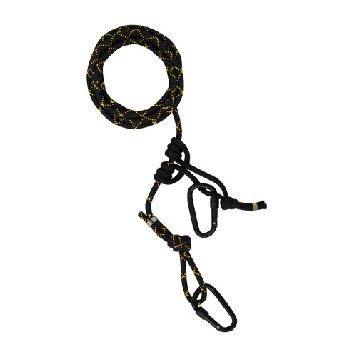 Rivers Edge 8' Lineman’s Style Climbing Rope With Prusik Knot With 2 Carabiners