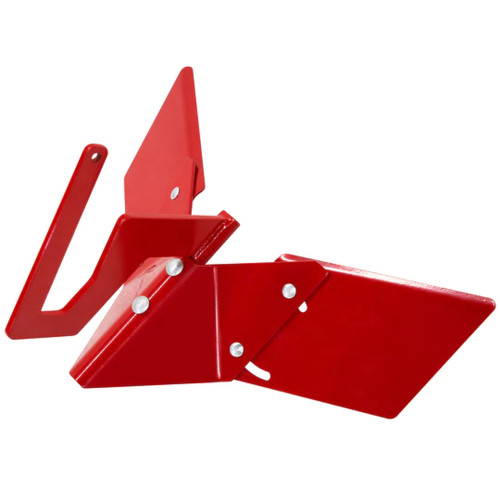 Earthquake Pioneer Adjustable Hill Size Steel Hiller-Furrower Kit  Red