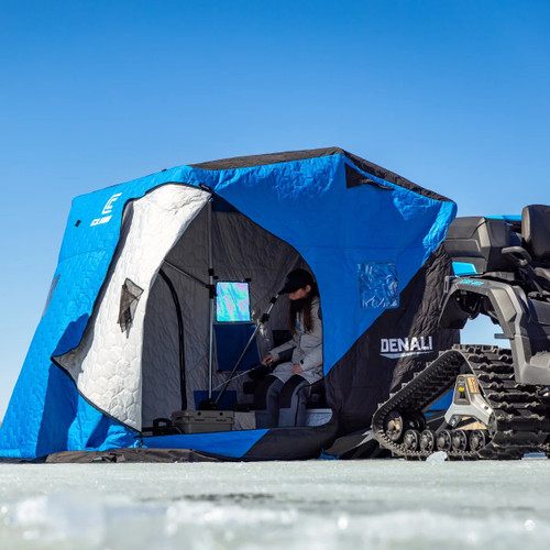 Clam 119650 Fish Trap Series Denali Thermal 2-Person Ice Fishing Shelter