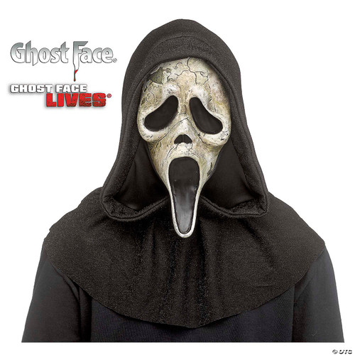 Fun World Ghost Face Deluxe Aged Mask