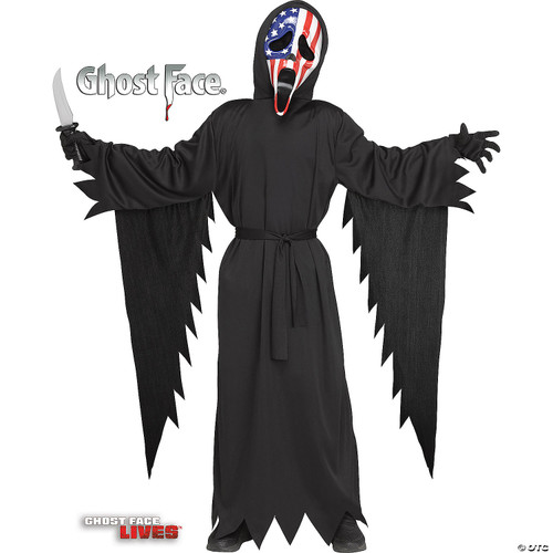 CHILD GHOST FACE PATRIOTIC MD Costume