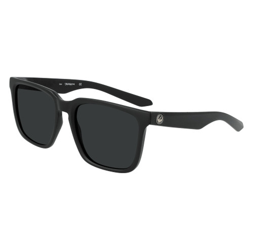 Dragon Alliance Baile Xl Ll Matte Black Framed Lumalens Smoke Lens Sunglasses