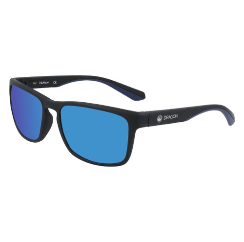 Dragon Alliance Blaise Ll Ion Matte Black Framed Lumalens Blue Ion Lens Sunglass