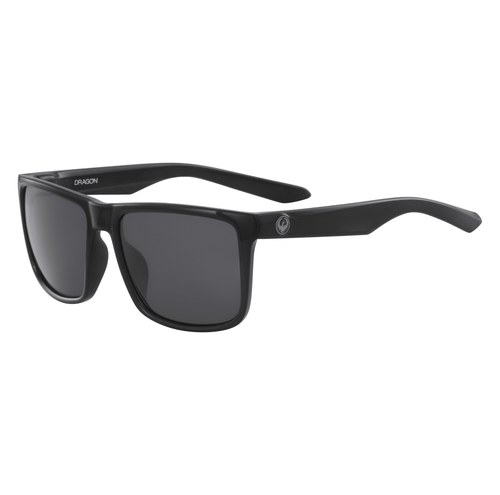 Dragon Alliance Mens Meridien Ll Polar Shiny Black/Ll Smoke Polar Lens Sunglasse