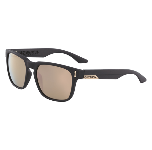 Dragon Alliance Mens Monarch Ll Ion Matte Black/Ll Rose Gold Lens Sunglasses