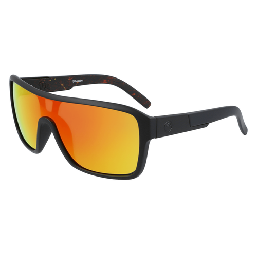 Dragon Alliance Mens Remix Ll Ion Matte Black / Inferno/Ll Red Ion Lens Sunglass