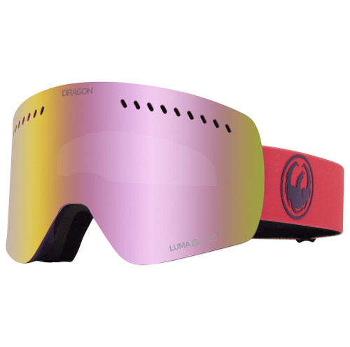 Dragon Alliance Nfxs Fadepink Strape Lumalens Pink Ion Lens Goggles