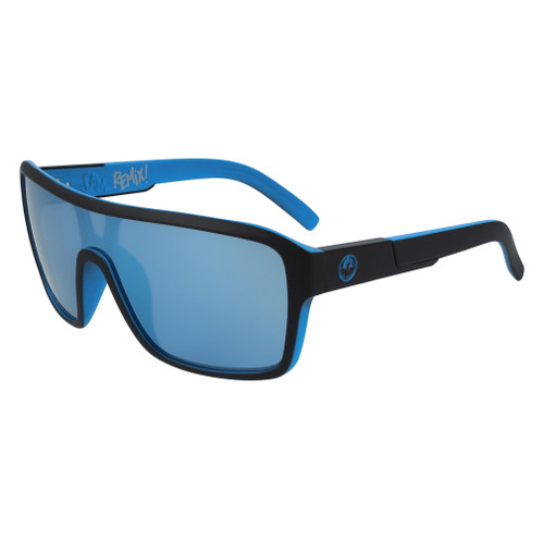 Dragon Alliance Remix Ll Ion Matte Black / Lumalens Sky Blue Ion Lens Sunglasses