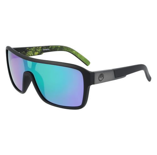 Dragon Alliance Remix Ll Ion Matte Black/ Terrafirma/Ll Green Ion Lens Sunglasse