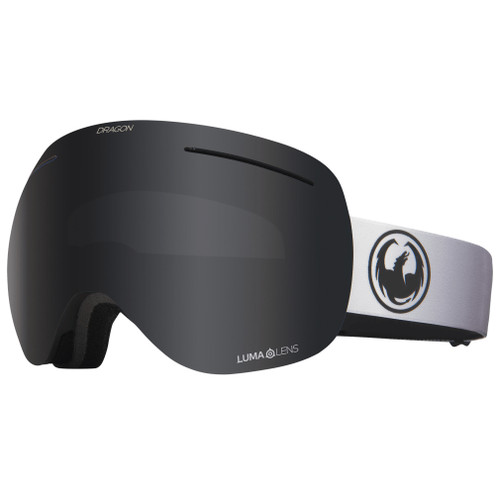 Dragon Alliance X1 Fadeblack Strape Lumalens Dark Smoke Lens Goggles