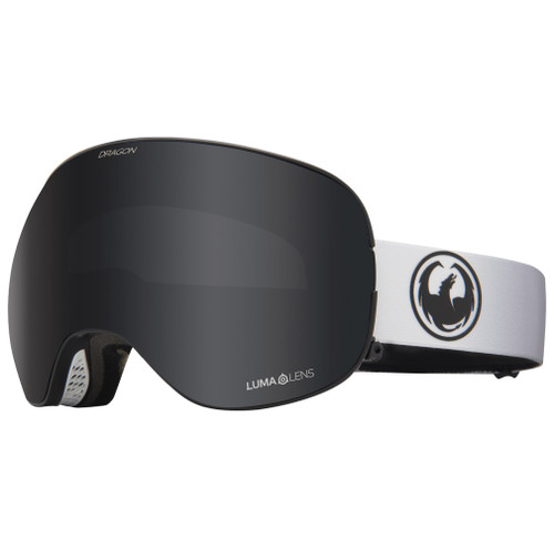 Dragon Alliance X2 Fadeblack Strape Lumalens Dark Smoke Lens Goggles