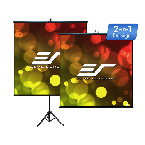Elite Screens Tripod Lite Wall 50" Diag. 1:1 Portable Indoor Projector Screen