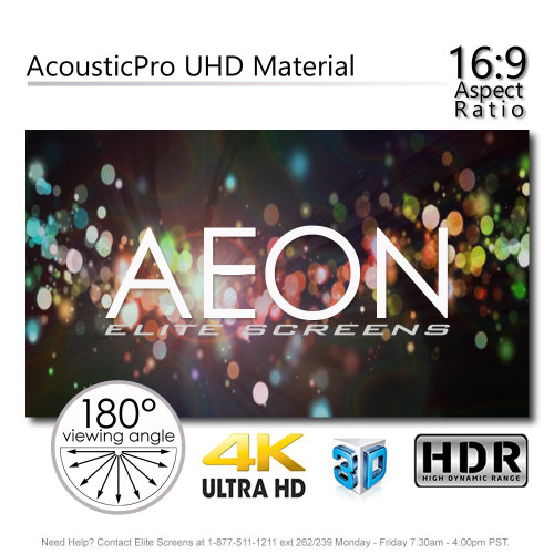 New EliteScreens acoustic pro Aeon 150" 4K Home Theater AR150H2-AUHD