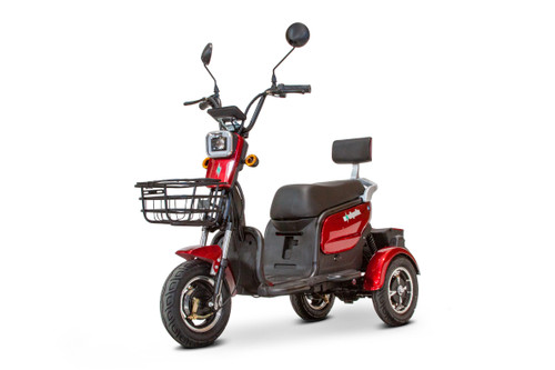 EWheels EW-12 3-Wheel Mobility Scooter - Red
