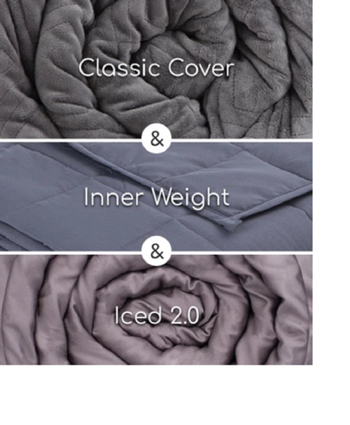 Hush Blanket 2-In-1 Hush Blanket Bundle Summer + Winter Bundle 60X80 20 Lb Twin