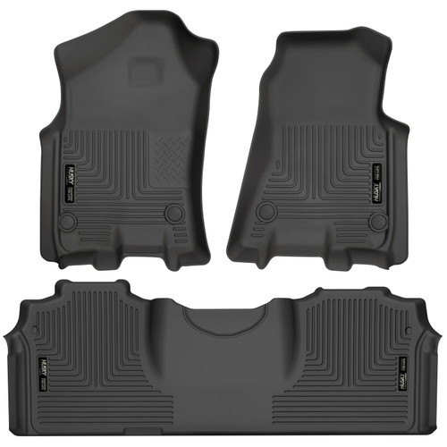 Husky Liners Weatherbeater Front & 2nd Seat Floor Liners Fits 2019-021 Ram Black