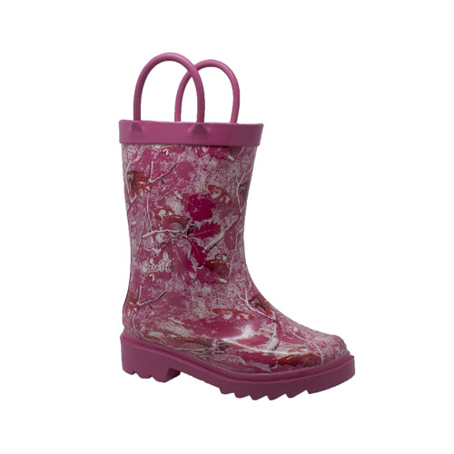 Hypard Children's Camo Rubber Boot Pink Size in 11, M