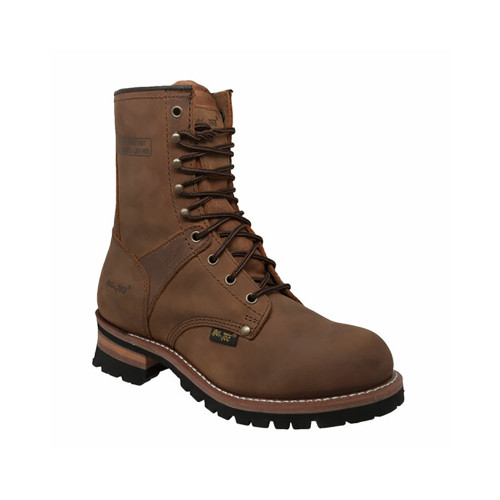 Hypard Men's 9" Logger Brown Boot Size in 9, M