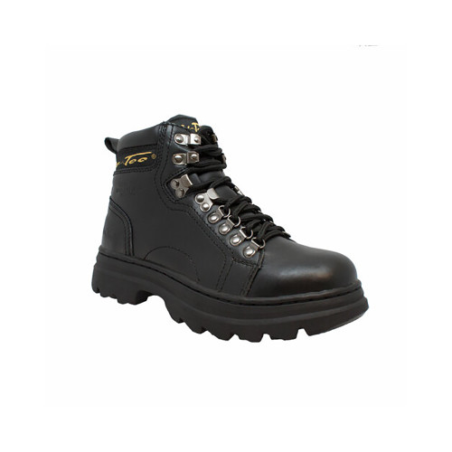 Hypard Women's 6" Steel Toe Work Boot Black Size in 8, M