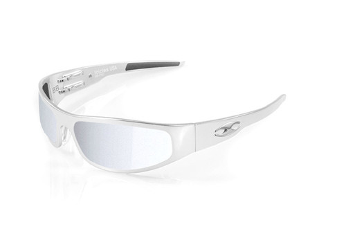 ICICLES Baby Bagger Silver Mirror Lens Sunglasses with Chrome Frame