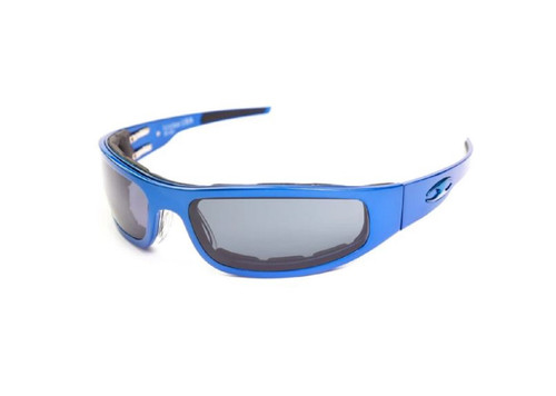 ICICLES Baby Bagger Standard Grey Lens Sunglasses with Flat Blue Frame