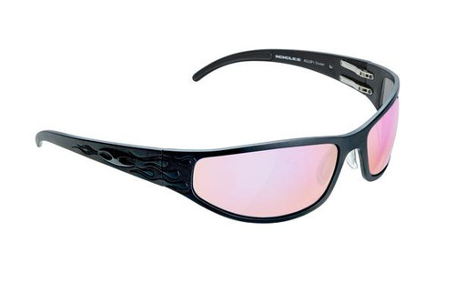 ICICLES Bagger Flames HD Road Sunglasses with Matte Black Frame