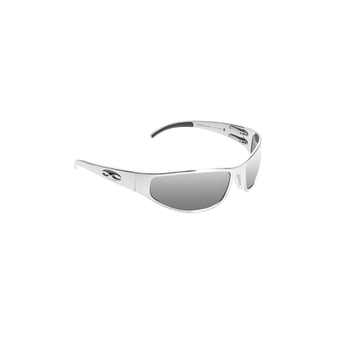 ICICLES Bagger Silver Mirror Lens Sunglasses with Flat Chrome Frame