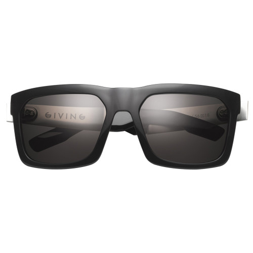 IVI Eyewear Giving Wayfarer Polished Black frame with Grey Lens Sunglasses